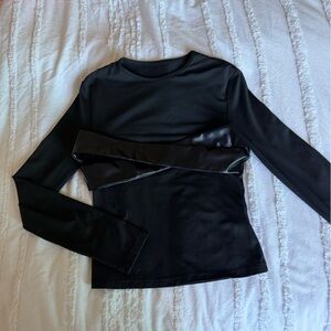 Chic Black Long Sleeve Top
